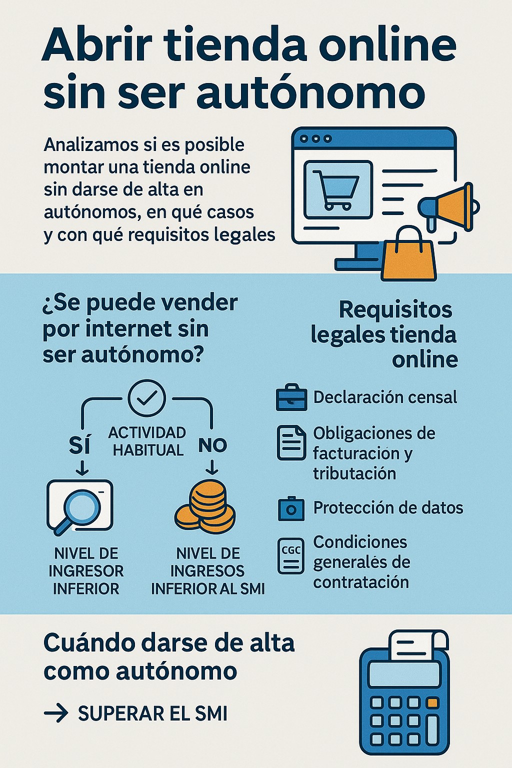 abrir tienda online sin ser autónomo